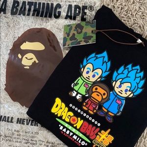 BAPE X DRAGONBALL SUPER SON GOKU&VEGETA KIDS